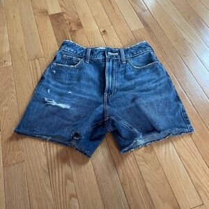 ultra high-rise hollister jean shorts